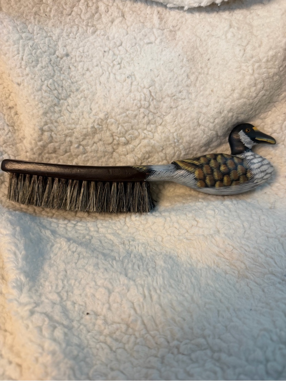 Vintage Mid-Century Duck Handle Boot Brush - Picture 2 of 12